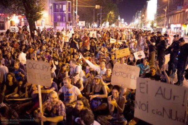 Mii de oameni au protestat împotriva proiectului Roşia Montană